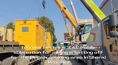A 35kV sleigh-type mobile substation independently developed and manufactured by Tenrony Electric has been successfully delivered!